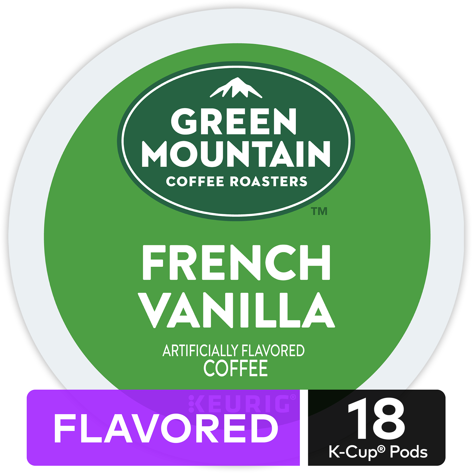 Green Mountain Coffee French Vanilla, Flavored Keurig (2000x2000), Png Download