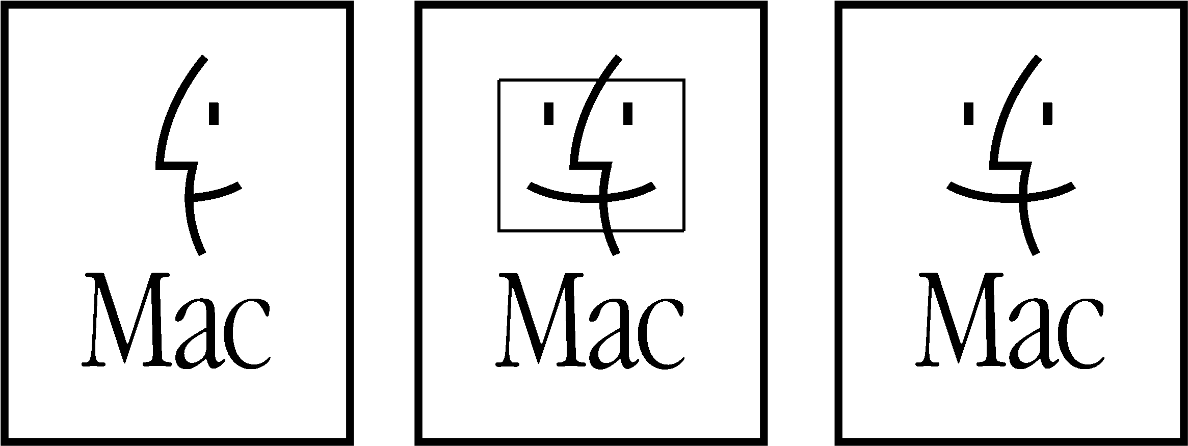 Mac Os Logo Black And White (2400x2400), Png Download
