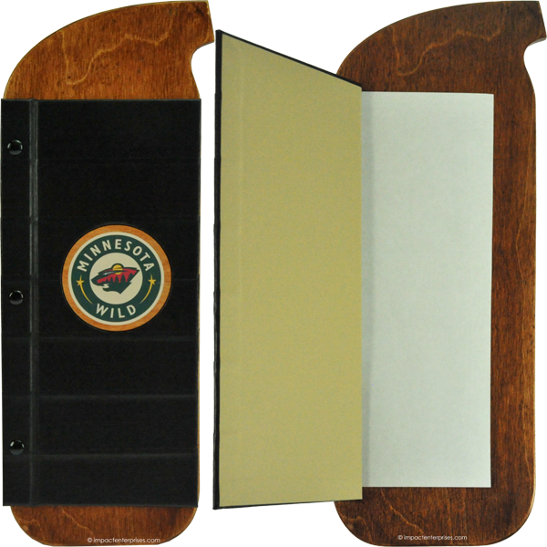 Menu Cover Interior, Minnesota Wild, Wood Back Cover, (600x600), Png Download