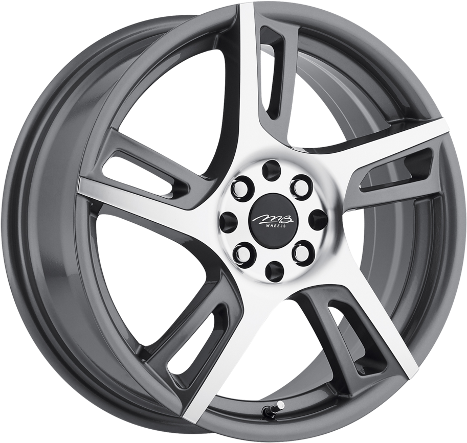 Mb Wheels Vector Wheels Multi Spoke Painted Passenger (1000x1000), Png Download