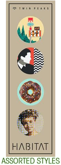 Habitat Twin Peaks 4/pk Buttons Assorted (700x700), Png Download