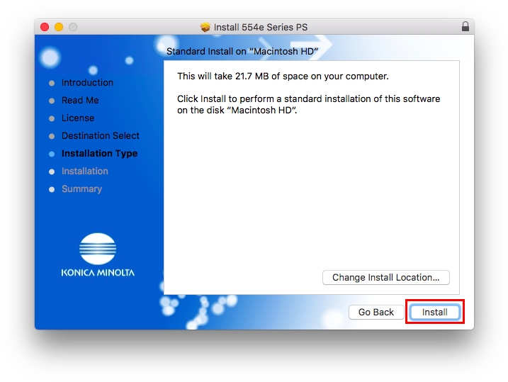 Mac Print Konicainstall 1 (732x550), Png Download
