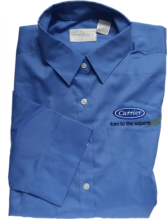 C1302w Ladies Van Heusen 3/4 Sleeve Baby Twill Shirt* (1024x1024), Png Download