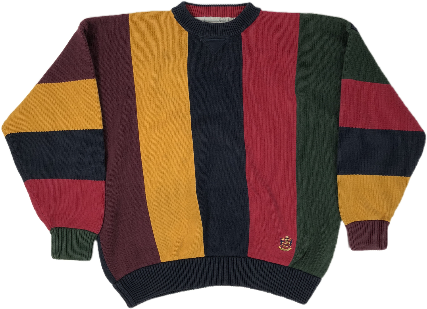 Colorblock Vertical Stripe Van Heusen Sweater (1536x2048), Png Download