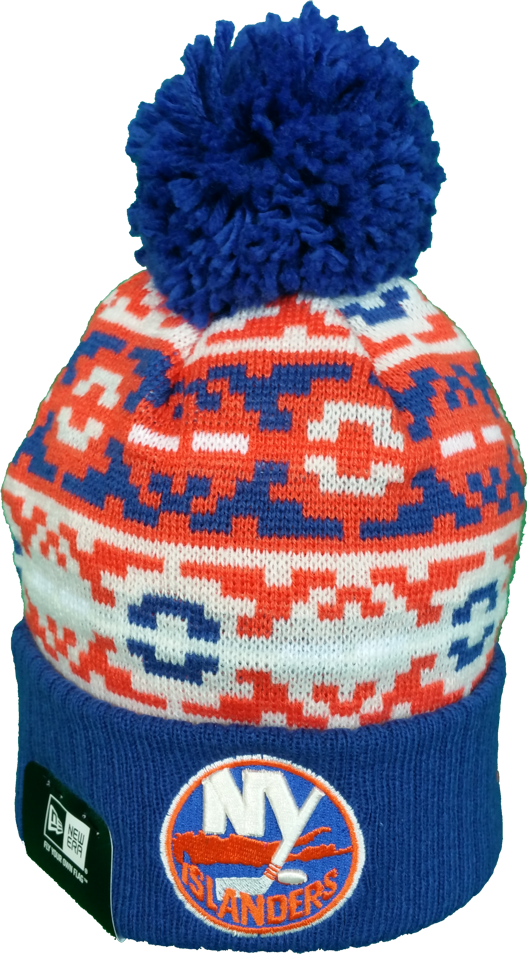 New York Islanders Retro Chill Pom Toque (527x954), Png Download