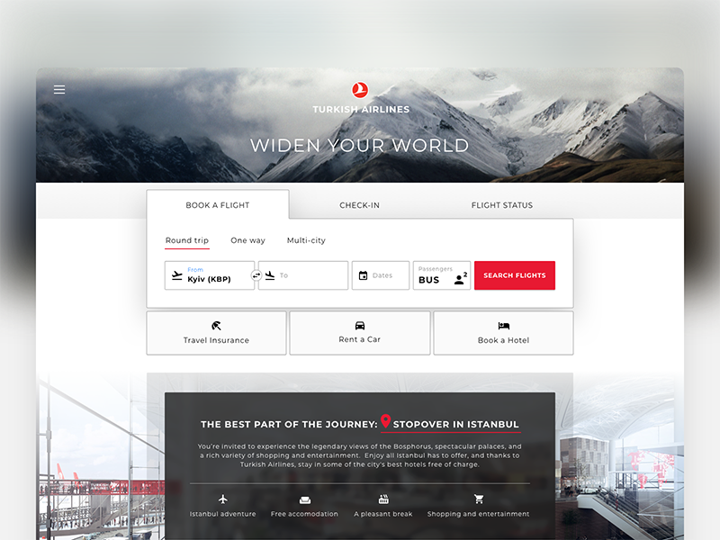 Home Screen Dailyui Checkin Booking Flight Airport (800x600), Png Download