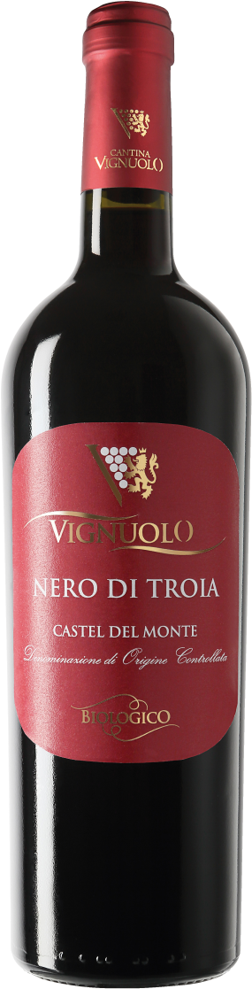 Bottiglia Di Vino Rosso Nero Di Troia Doc Castel Del (318x1200), Png Download