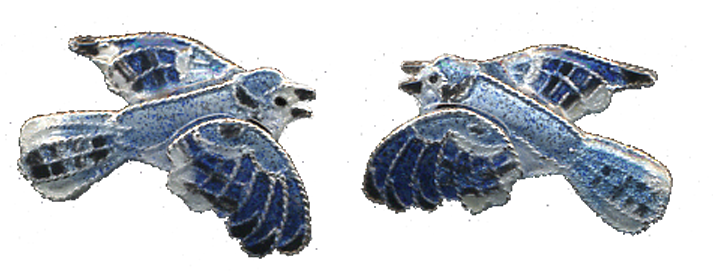 Blue Jay Post Earrings (900x900), Png Download
