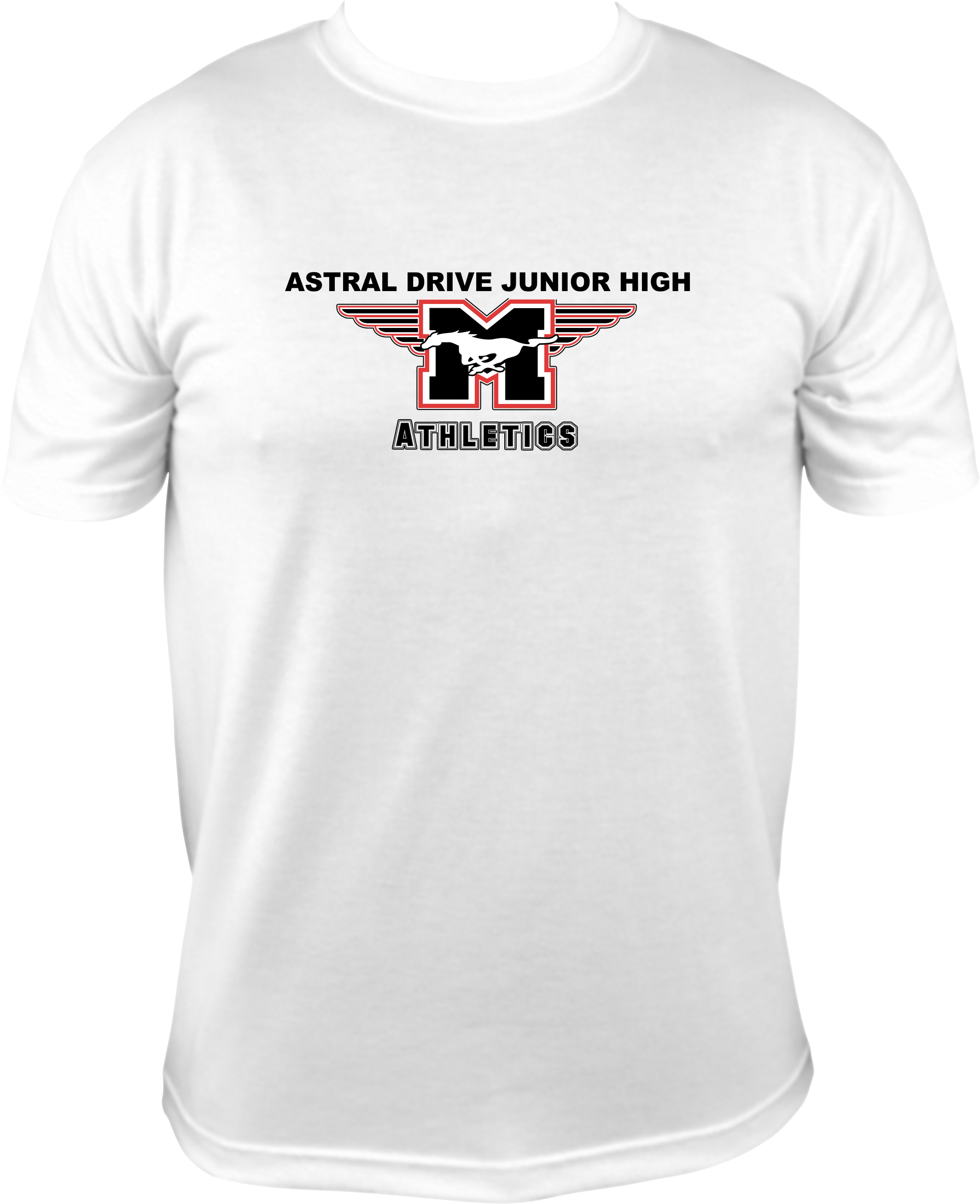 Gildan T-shirt Astral Drive Athletic Logo Across Front (2128x2614), Png Download
