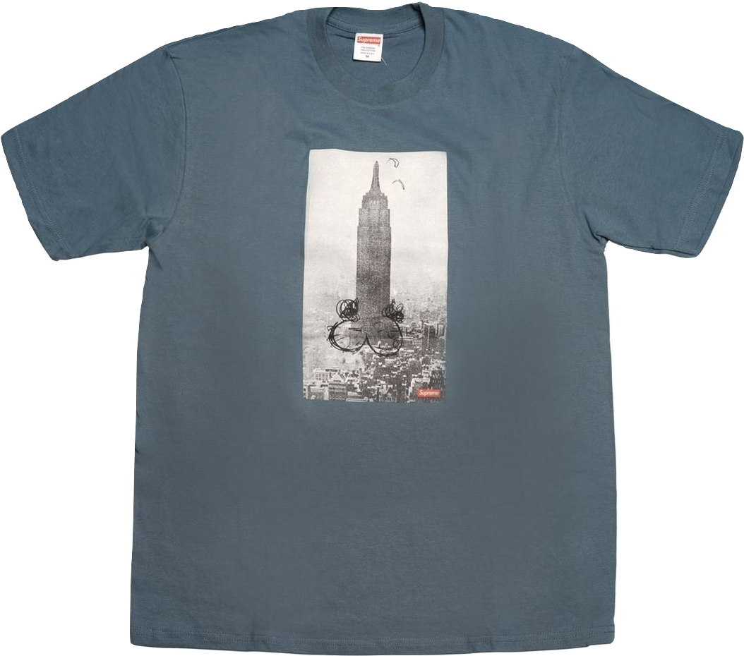 Supreme/mike Kelley The Empire State Building Tee (1157x1157), Png Download