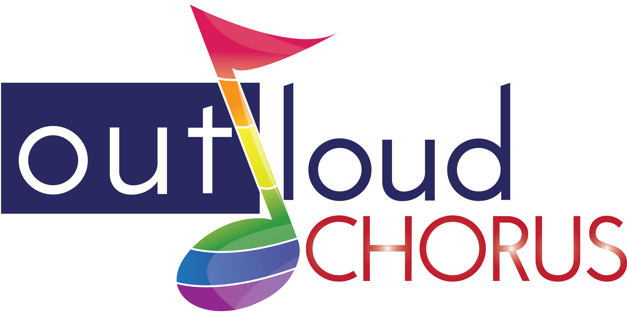 Out Loud Chorus Logo (2377x1187), Png Download