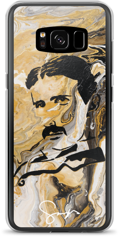 Marble Tesla Samsung Galaxy S8 Case (1000x1000), Png Download