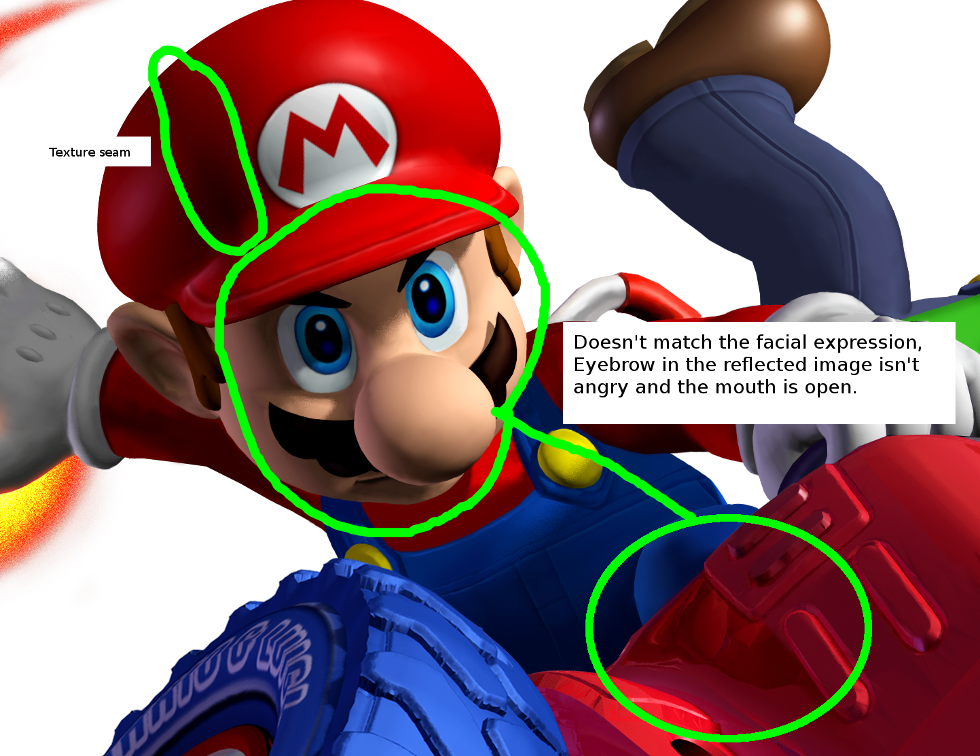 Seriously, Mario's Reflection There Blew My Mind (980x756), Png Download