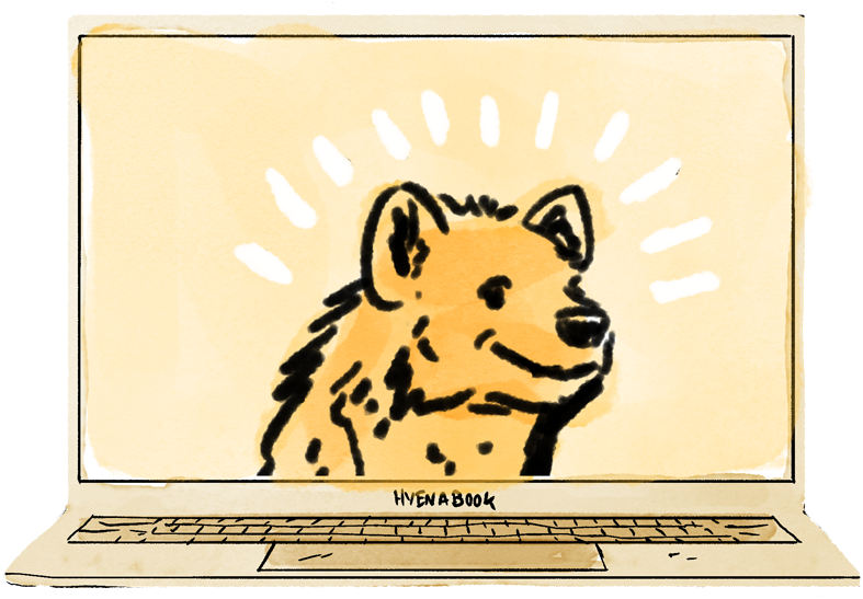 Hyena Laptop (800x573), Png Download