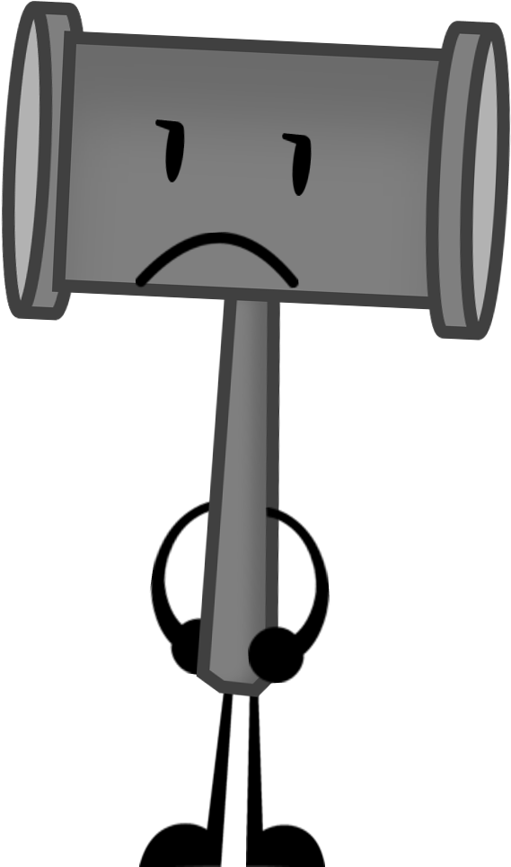 Judge Gavel Pose (599x966), Png Download