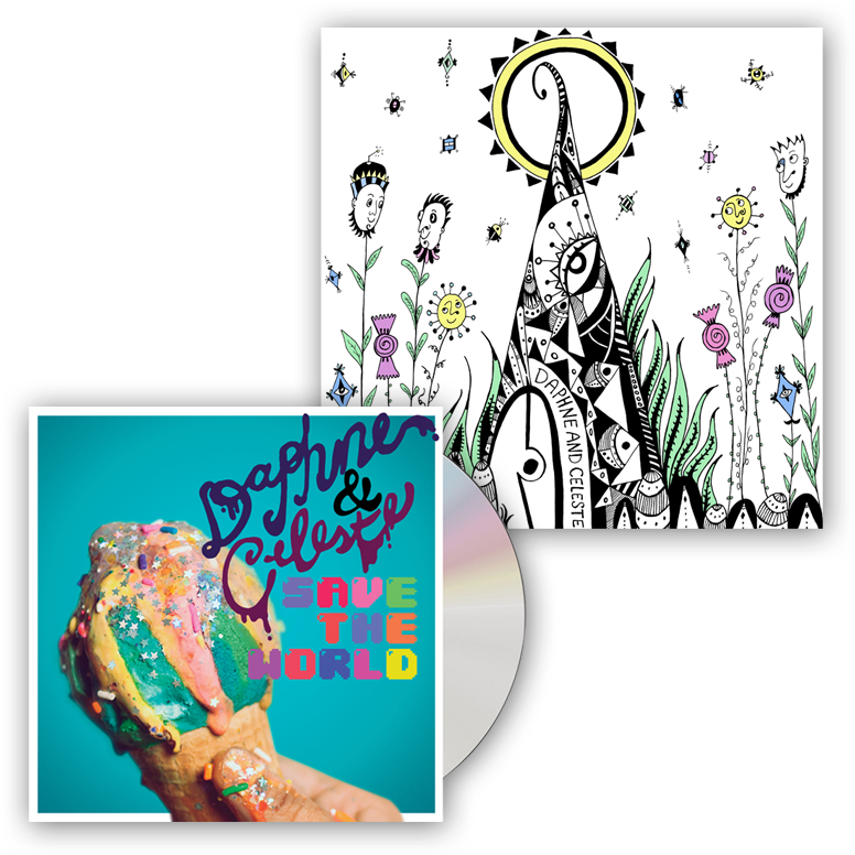 Daphne & Celeste Save The World Cd A5 Art Print $22 (800x800), Png Download
