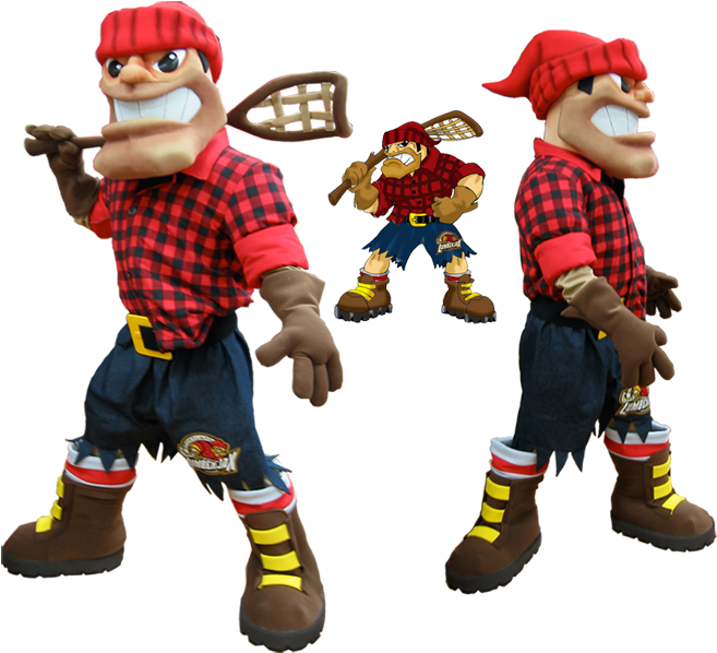 Portland Lumberjax Maydwell Mascots Advertisements (926x600), Png Download