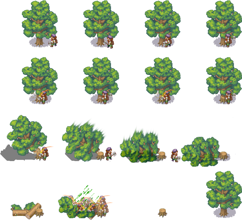 [xp] Making Lumberjack, Guillotine, Burning Witch Etc (832x768), Png Download