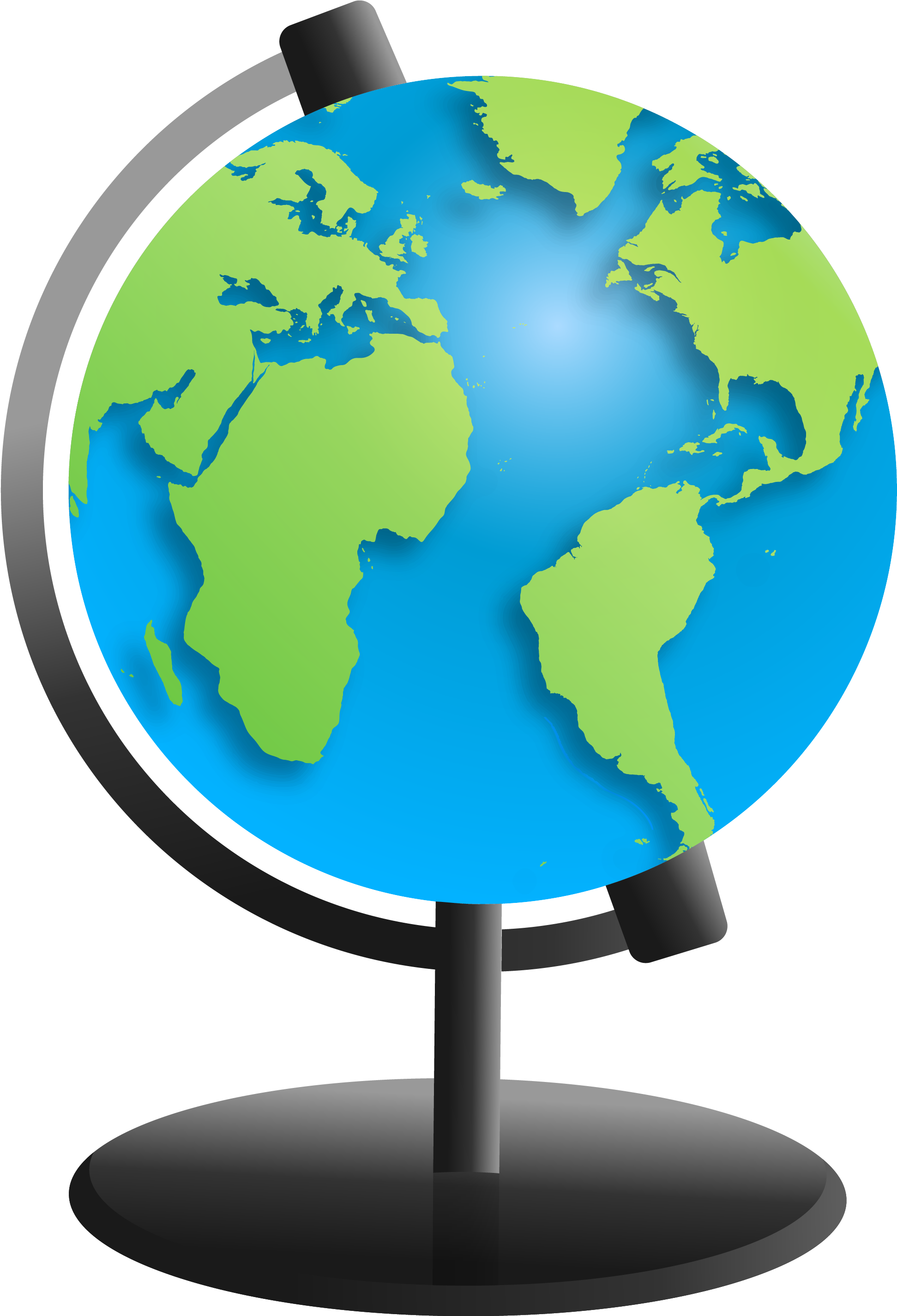 Vector Hand Painted Globe (1943x2851), Png Download