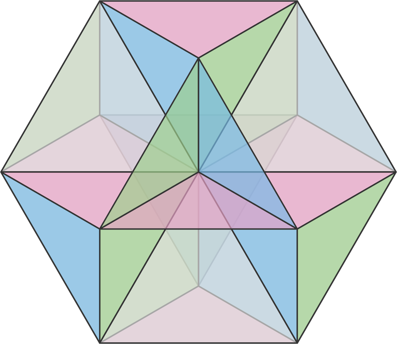 Here We See The Illustrious Cuboctahedron, Or Vector (1280x1109), Png Download