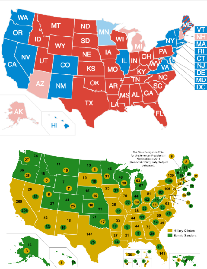 Democratic Primary Result Sand It Looks To Me Like (677x878), Png Download