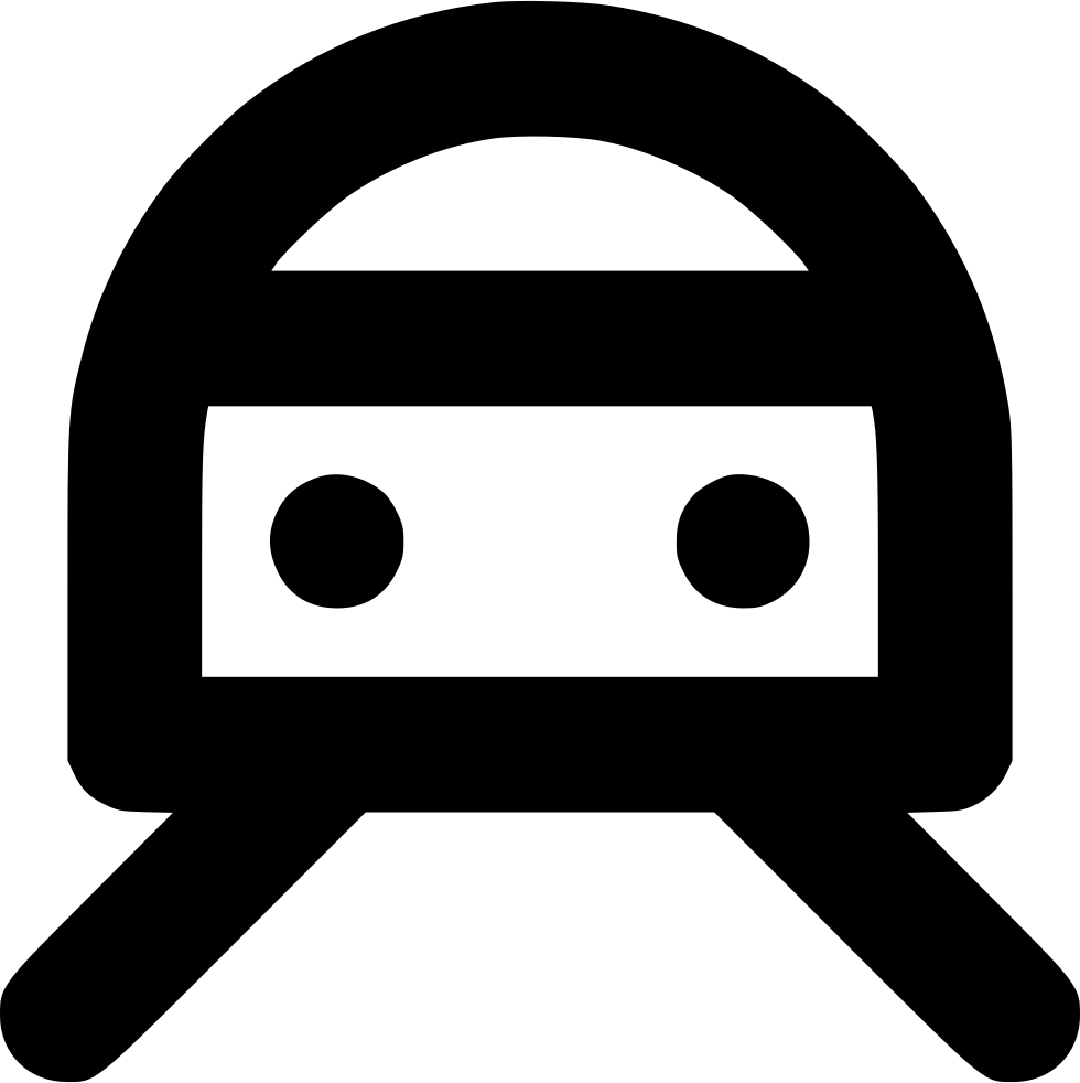 Train On Tracks - Circle (980x982), Png Download