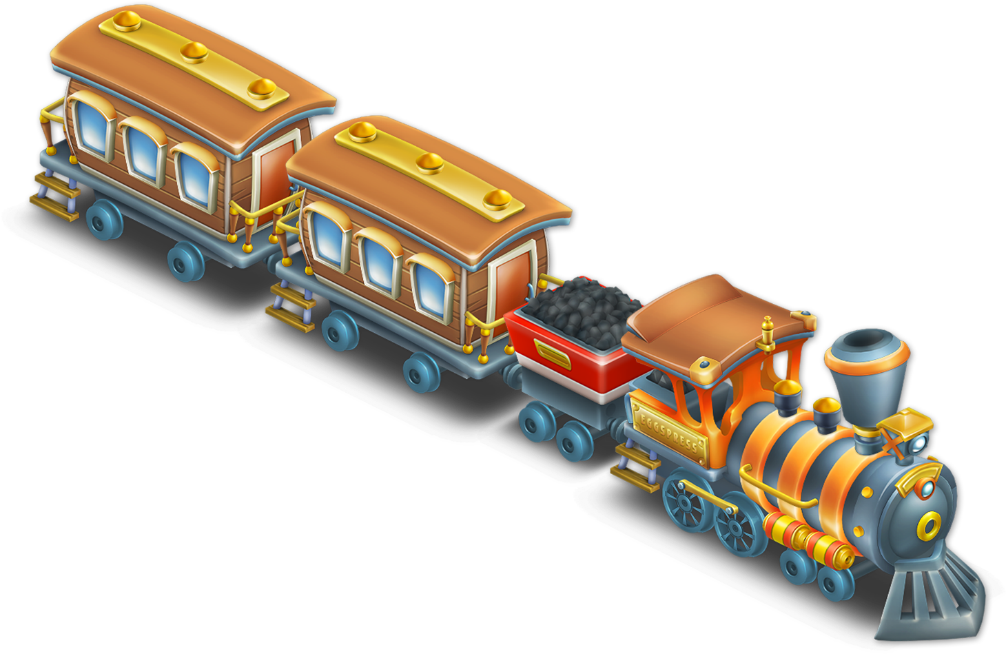 Eggspress Train Stage 4 - Hay Day Eggspress Train (1474x1474), Png Download