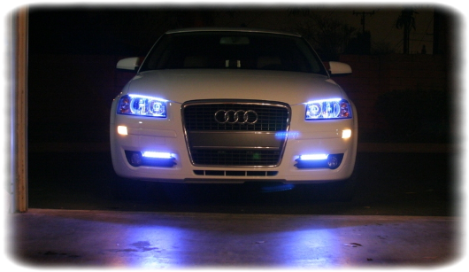 Audi A3 2006 Angel Eyes (545x319), Png Download