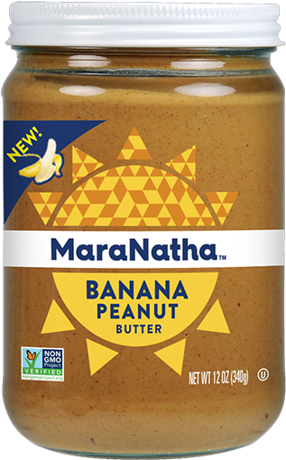 Bananas With Peanut Butter Png - Maranatha Organic Peanut Butter 16oz (330x526), Png Download