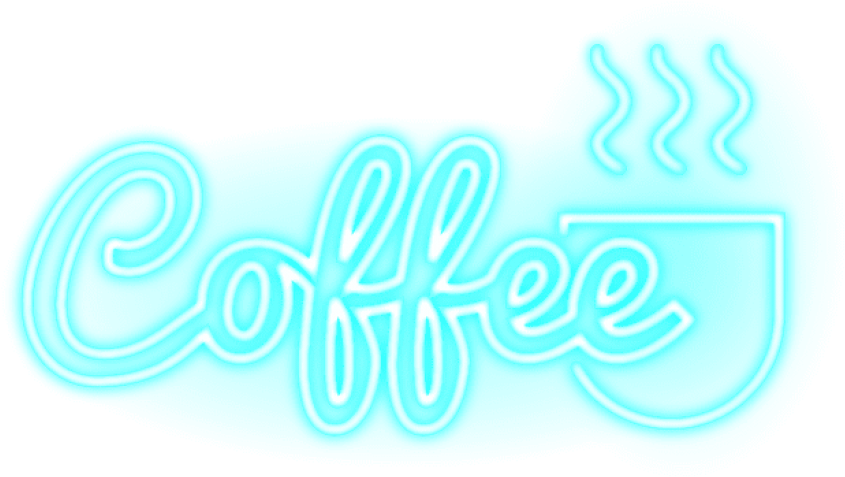 Coffee Light Lighteffects Vector Png Neon Neonlight - Picsart Neon Glow Png (650x364), Png Download