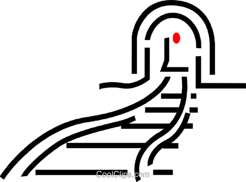 Train Tracks Royalty Free Vector Clip Art Illustration - Trilho Trem Png (480x354), Png Download