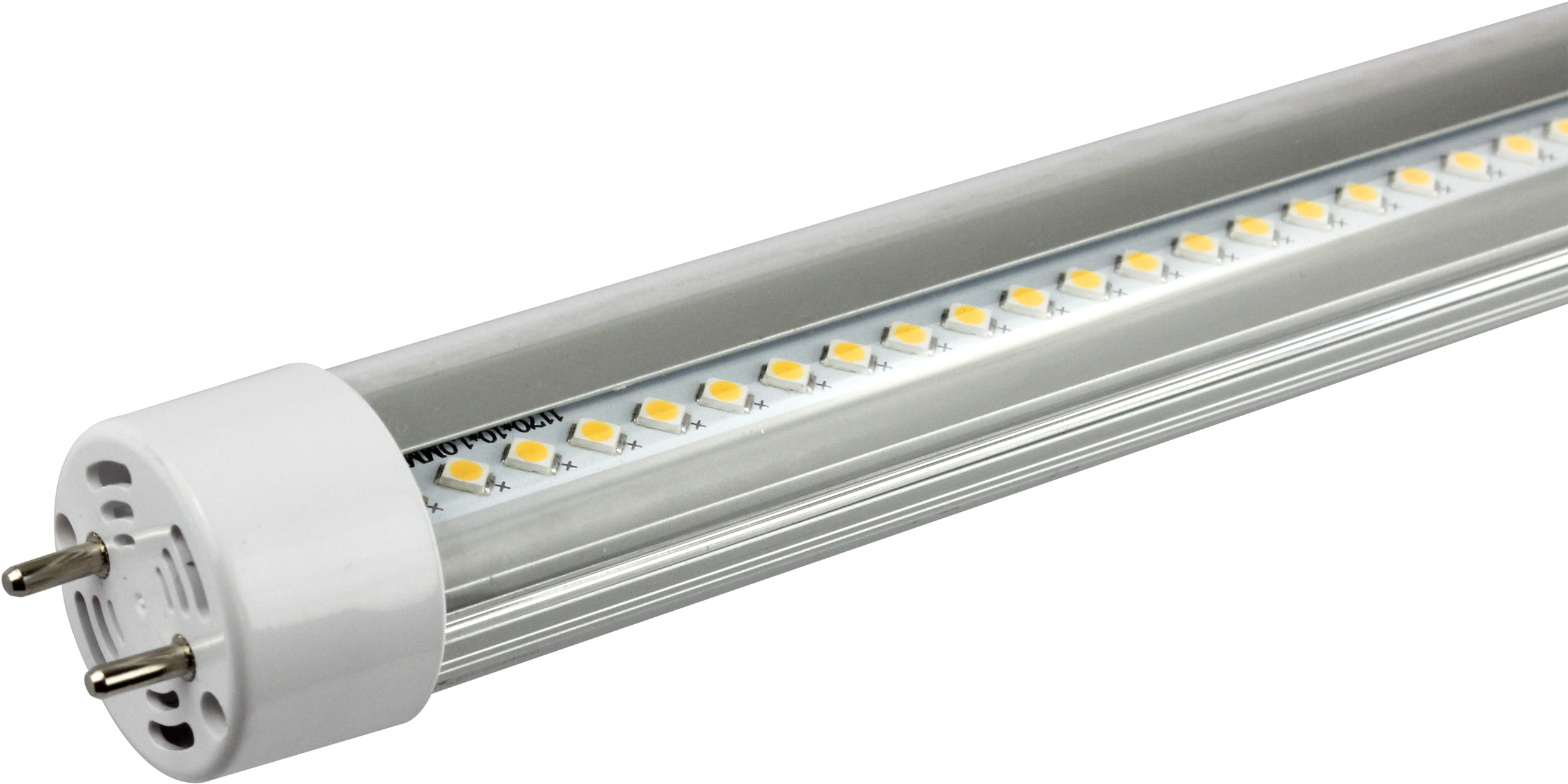 Led Tube Light Fixture T8 4ft - Tube Led Light Png (2500x1316), Png Download