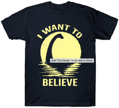 Cryptozoology Clothes Loch Ness Monster - Loch Ness T Shirts (430x425), Png Download