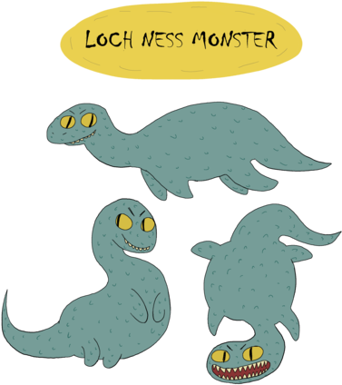 Loch Ness Monster - Loch Ness (458x480), Png Download