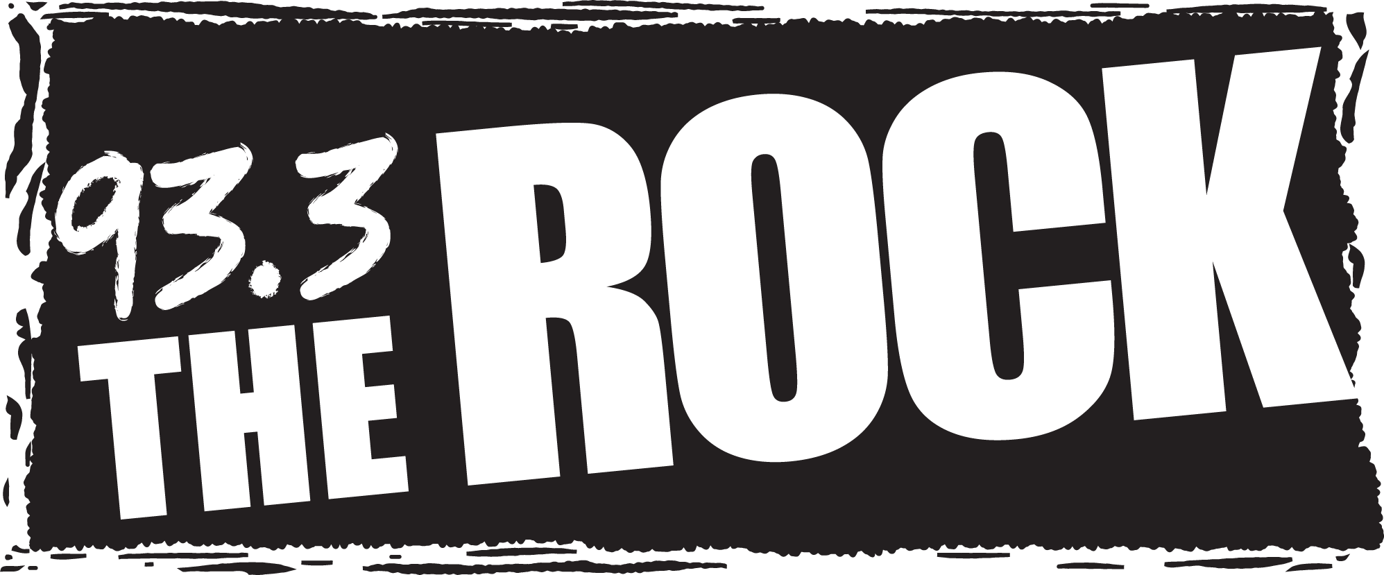 93.3 The Rock (1600x665), Png Download