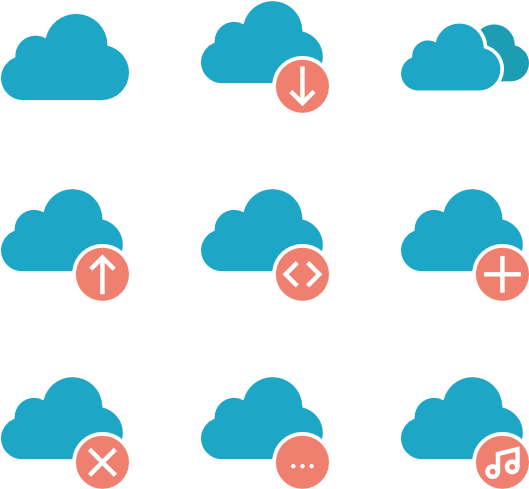 Cloud Computing Icon Set - Icons Cloud Computing Png (600x564), Png Download