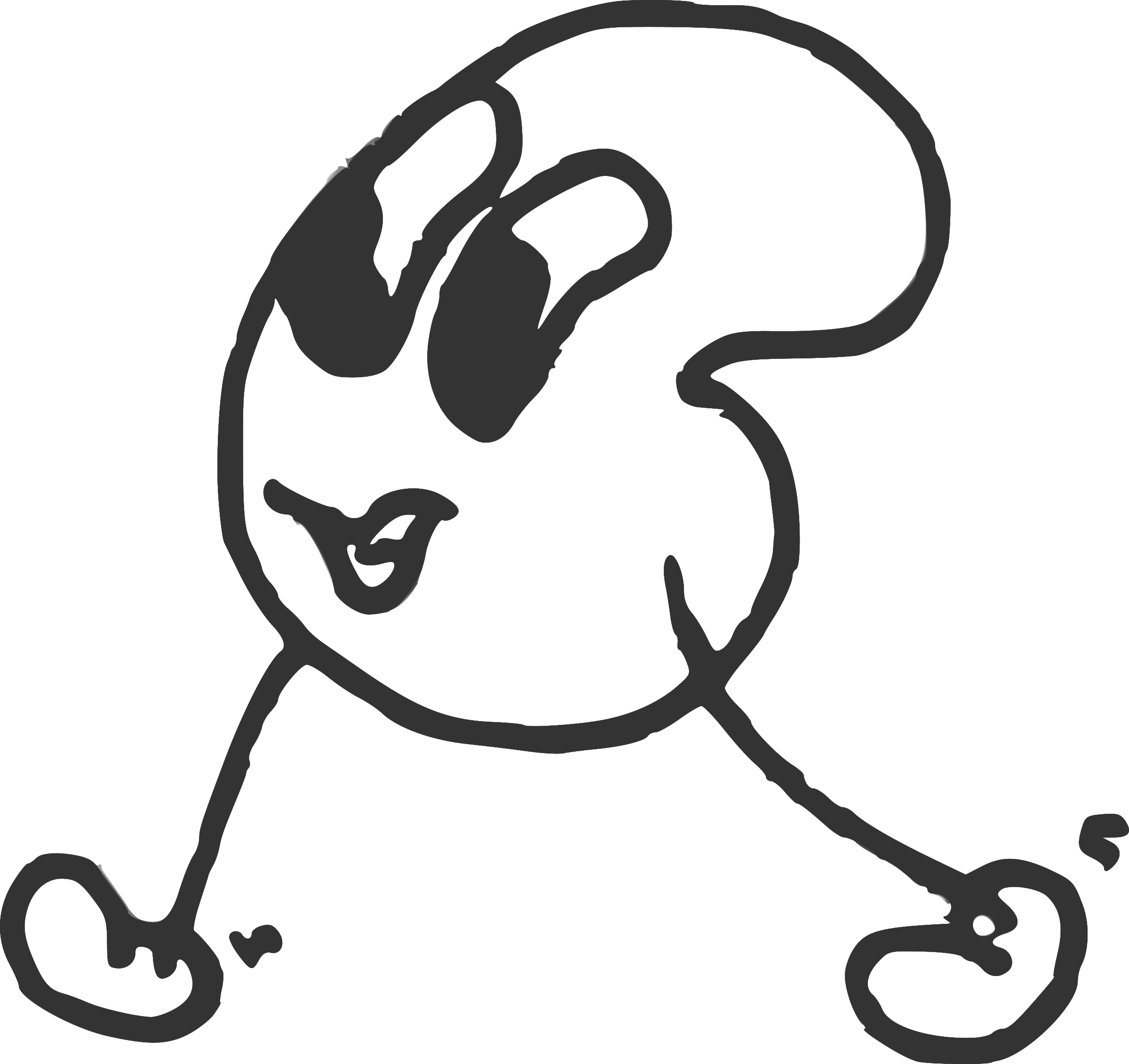 This Free Icons Png Design Of Walking Peanut (2400x2262), Png Download