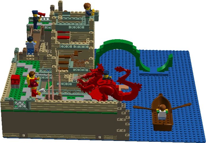 The Loch Ness Monster And Friends - Lego (1036x565), Png Download