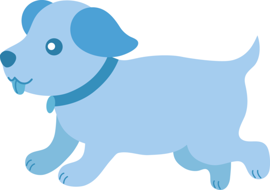 Baby Blue Dog Clipart Picture Royalty Free Download - Blue Dog Clipart (550x387), Png Download