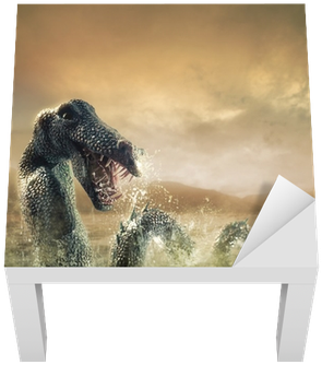 Scary Loch Ness Monster Emerging From Water Lack Table - Scary Loch Ness Monster (400x400), Png Download