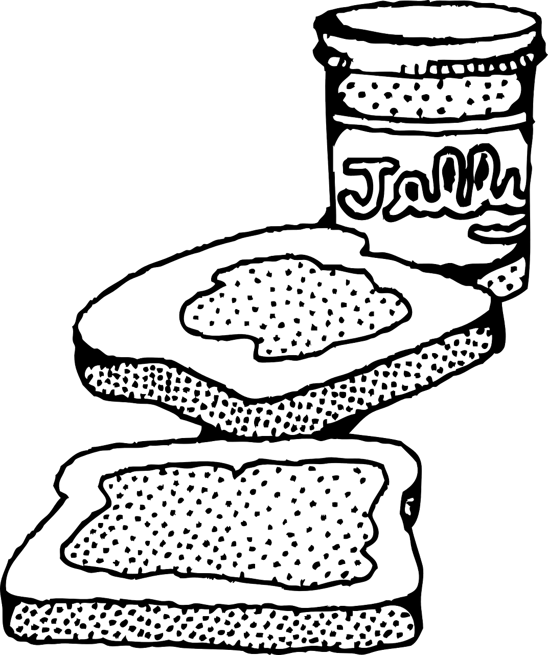 Peanut Butter And Jelly Sandwich Svg Clip Arts 504 (504x602), Png Download