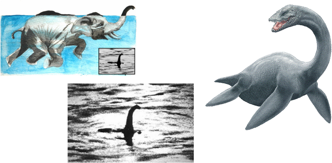 Images Of The Loch Ness Monster - Believe. (nessie) Bumper Sticker (658x324), Png Download