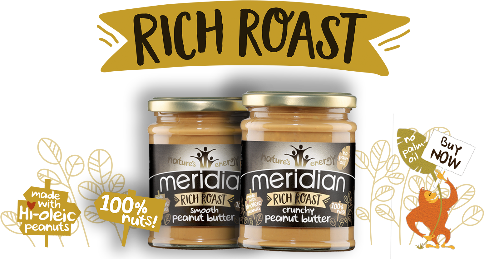 Rich Roast Hero - Meridian - Org Blackstrap Molasses 740g 1 X 740g (1606x844), Png Download