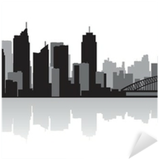 City Silhouette Vector Png Download - Sydney Skyline Sunrise (400x400), Png Download