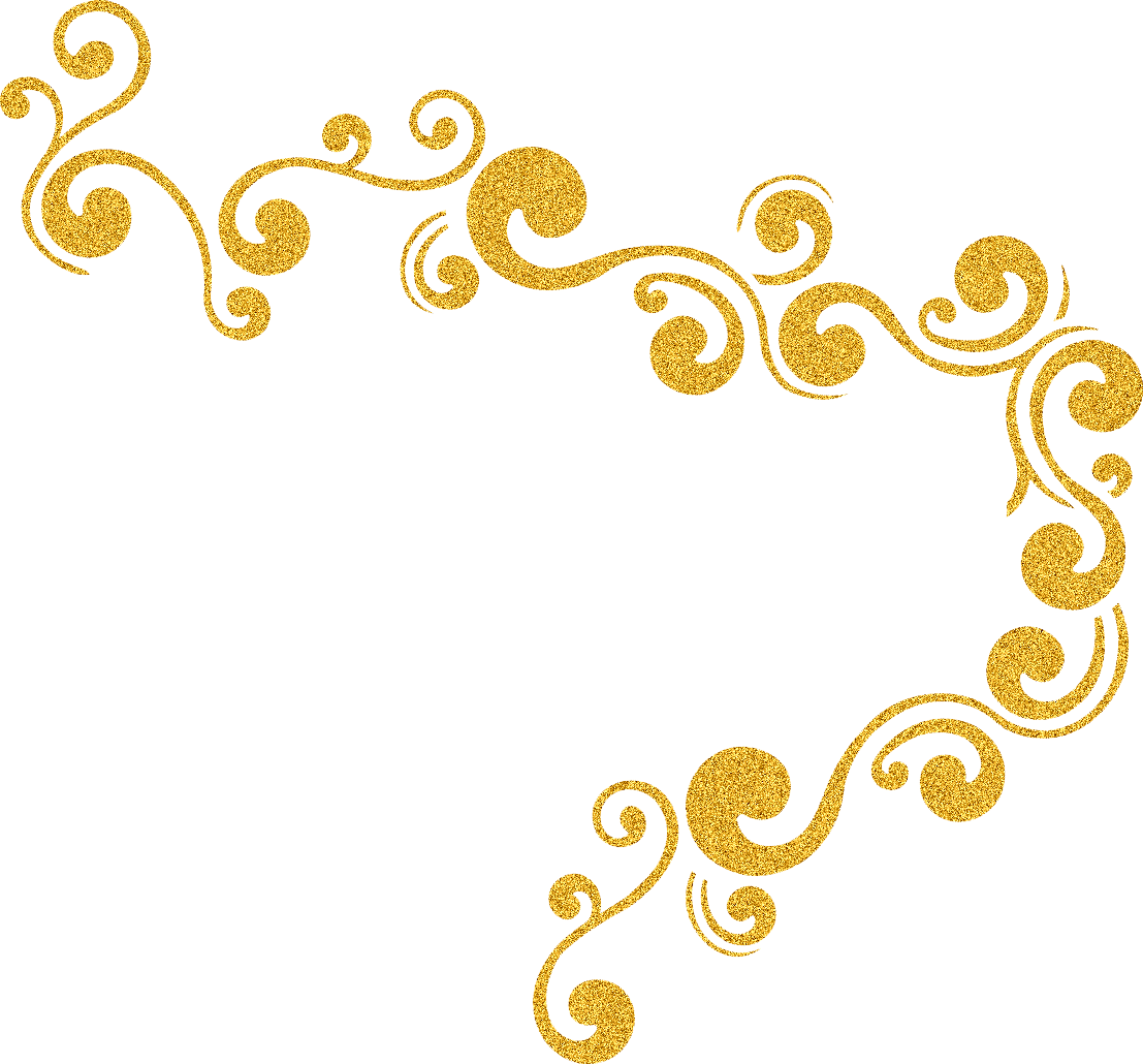 Glitter Republic - Border Gold Glitter Png (1107x1030), Png Download