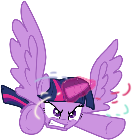 Alicorn Angry Artist Freyaleafy Female Flying - Twilight Sparkle (543x574), Png Download