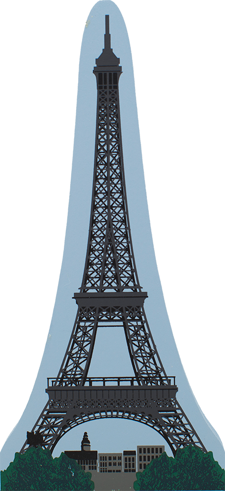 Cat's Meow Village Eiffel Tower Paris France 00-914 (458x1000), Png Download