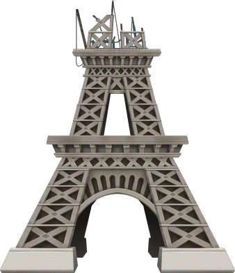Special Eiffel Tower Level 2 - Torre Eiffel Al Lado Del Rio (338x393), Png Download