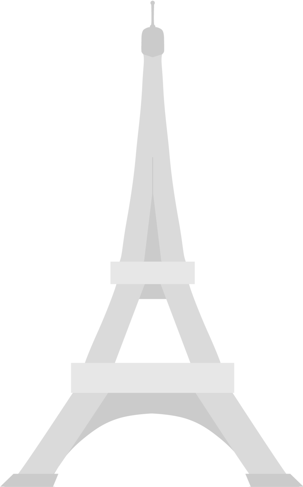 Eiffel Tower Vector Png - Tour Eifel Icon Png (1024x1655), Png Download