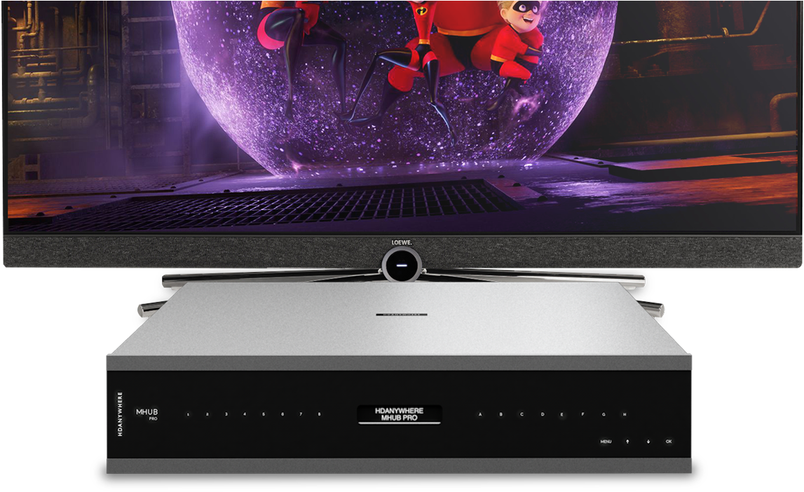 Loewe Bild Tv And Mhub Pro - شگفت انگیزان کارتون (1440x777), Png Download